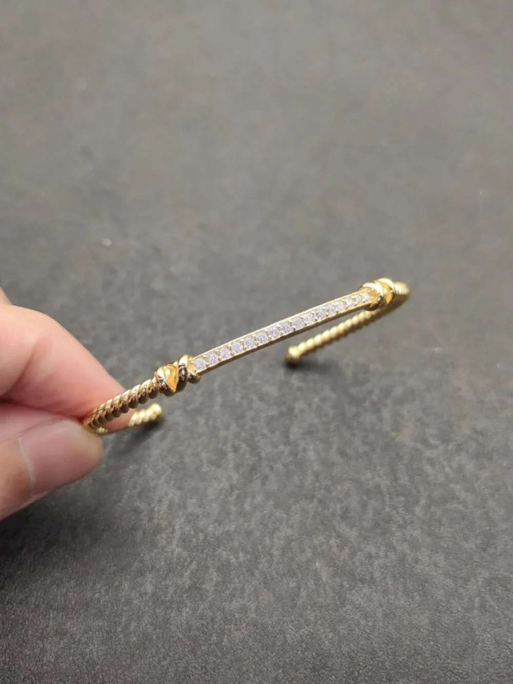 😗David Yurman😗 3MM bracelet with diamond